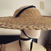 ブリムハット　コーサイ麦三つ編み