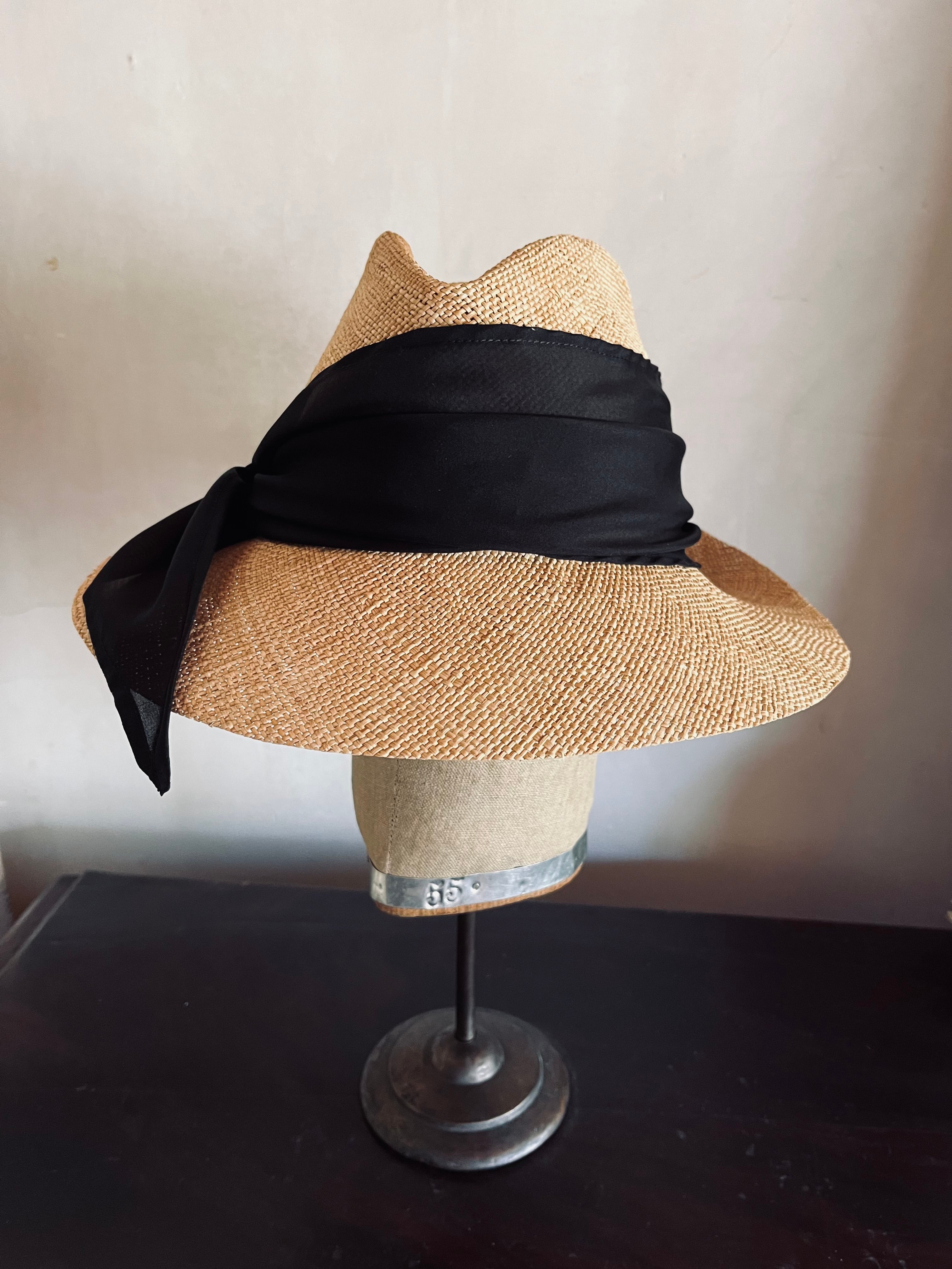 週末限定値下げ 新品：chisaki： Lein パオ素材 シルクリボン ハット バオソフトハットシルクリボン(Natural)58cm | Sugri Official On