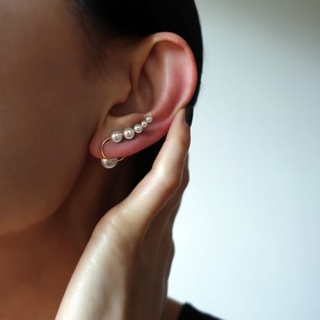 K14gf イヤーカフ『 clips 』 ’ Anguis S ’ white