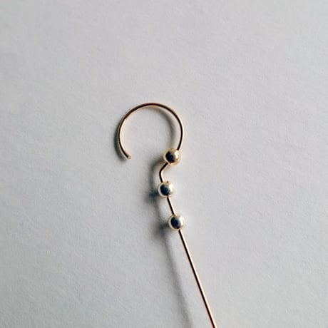 K14gf ロングバーピアス - asymmetry -