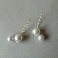 K14gf float pearl ピアス
