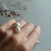K14gf W float pearl リング