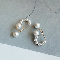 K14gf イヤーカフ『 clips 』 ’ & scallope ’ white