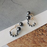 K14gf イヤーカフ『 clips 』 ’ & scallope ’ D.gray