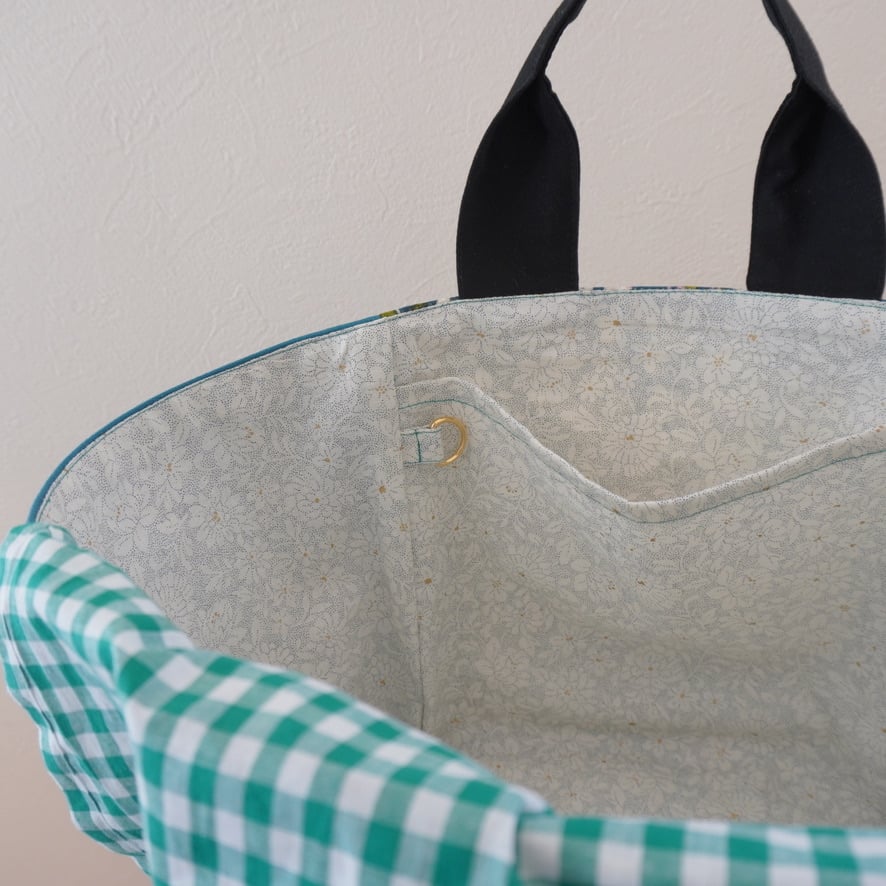 スーちゃん ぐるりとマチの大きなバッグ ぐるりスーちゃんの口布つき