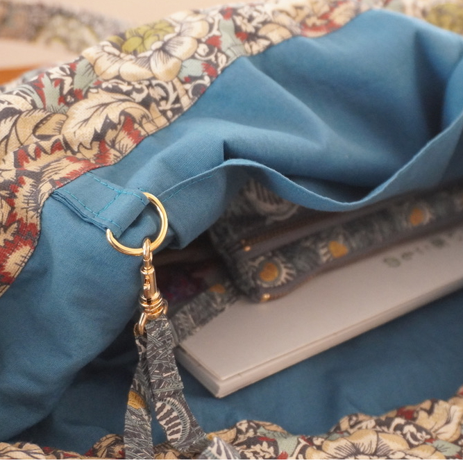 裁断済み/mini講座キット】巾着バッグと万能ポーチのセット