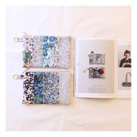 【3冊目著書の裁断済みキット】6.スリムなハギレたちのふんわりフラットポーチ(2個セット)