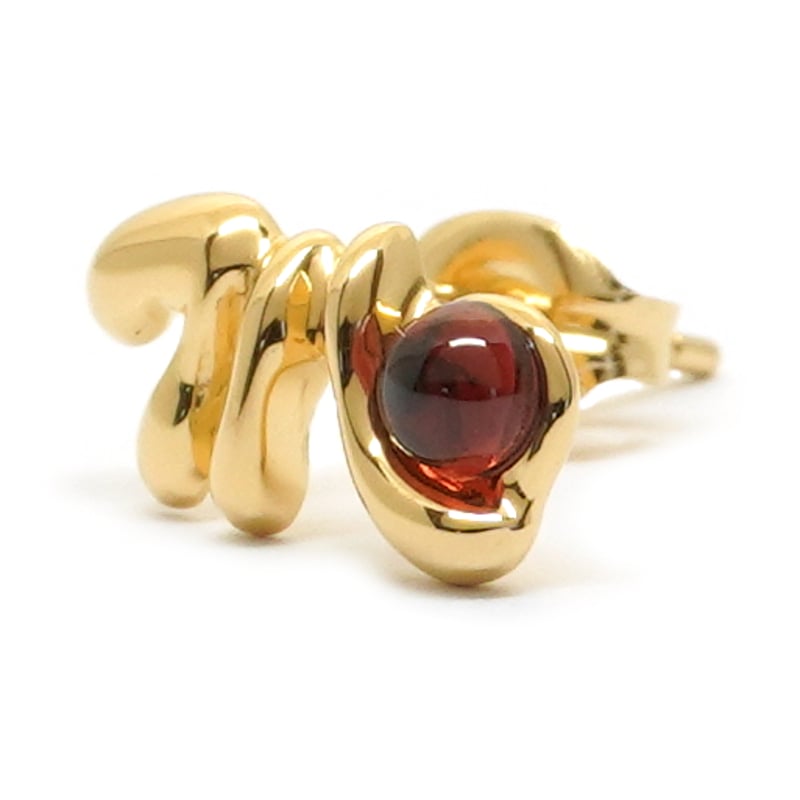 SV925プラネットピアス(蠍座/冥王星/ガーネット) | ÜME Online shop