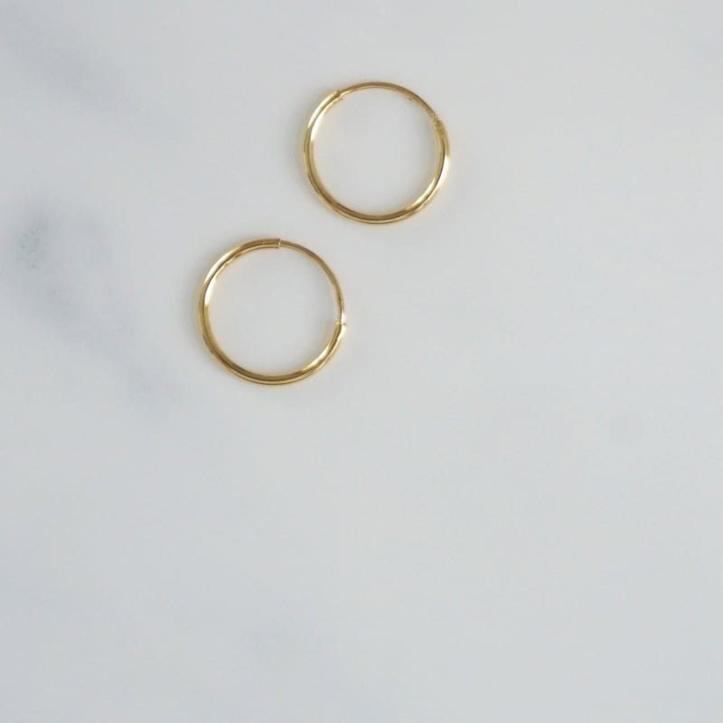 K18パイプフープピアス15 | ÜME Online shop / ユーミー 公式通販サイト