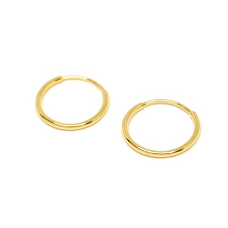 【 Restock】K18パイプフープピアス10