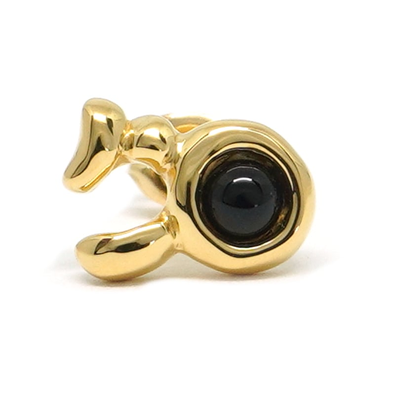 SV925プラネットピアス(山羊座/土星/オニキス) | ÜME Online shop