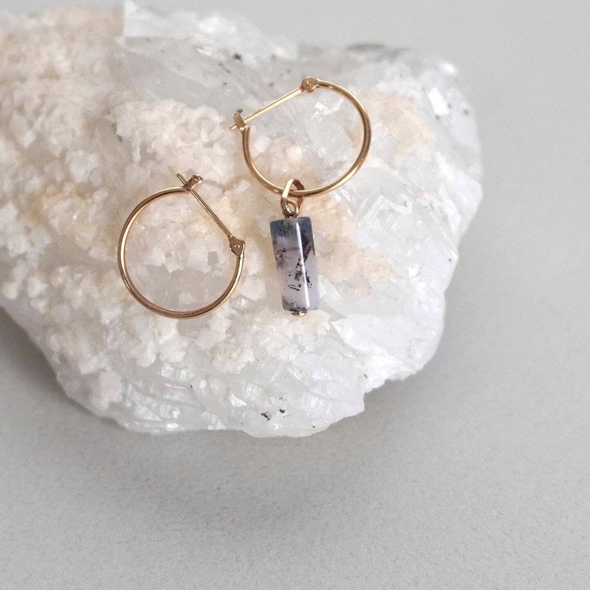 k18アケイト天然石チャーム K18デンドリティックアゲートチャーム | ÜME Online shop