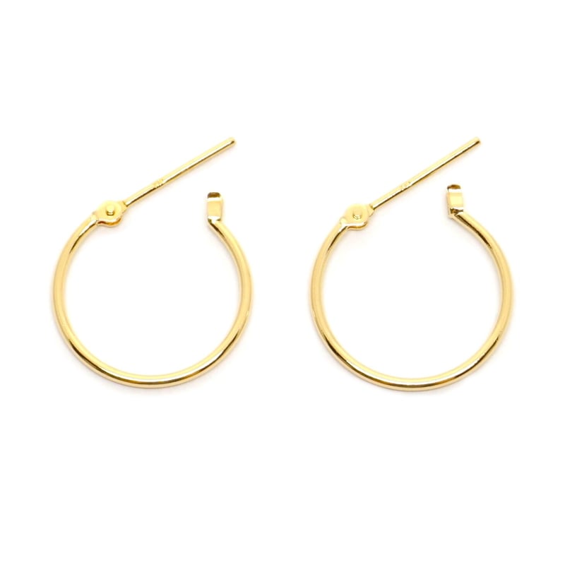 K18クロッシングフープピアス15 | ÜME Online shop / ユーミー 公