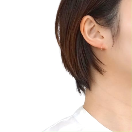 【Restock】K18ファインフープピアス