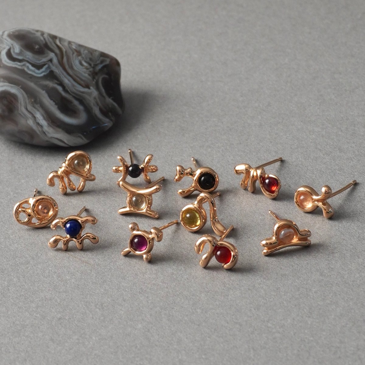 SV925プラネットピアス(牡羊座/火星/カーネリアン) | ÜME Online shop