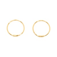 【Restock】K18ファインフープピアス
