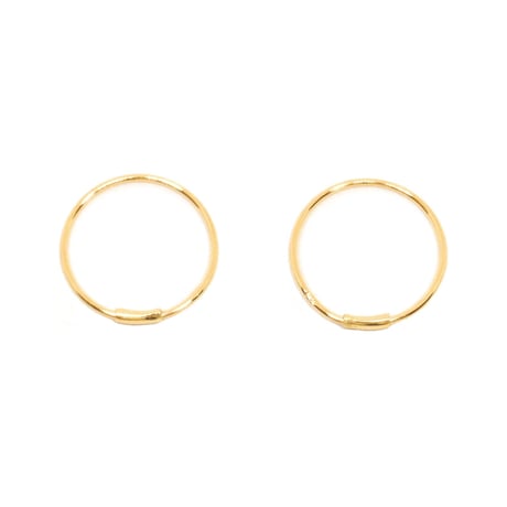 【Restock】K18ファインフープピアス