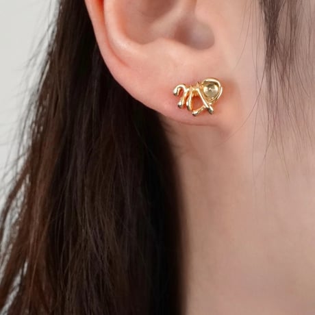 SV925プラネットピアス(乙女座/水星/アクアマリン)