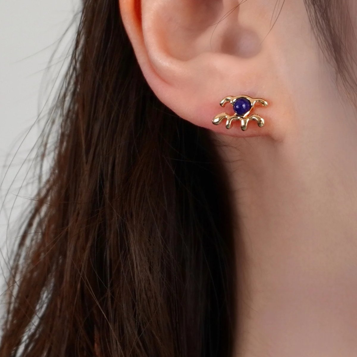 source.H.P.FRANCE 購入 SV925 ラピスラズリ ピアス