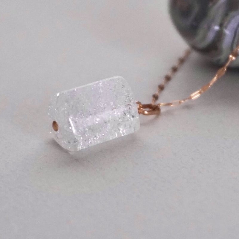 水晶クリスタルチャーム ゴールドフック K18刻印 水晶クリスタルチャーム ゴールドフック K18刻印