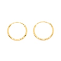 【 Restock】K18パイプフープピアス10