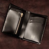 VIVACE 折り財布／ボックスカーフ黒