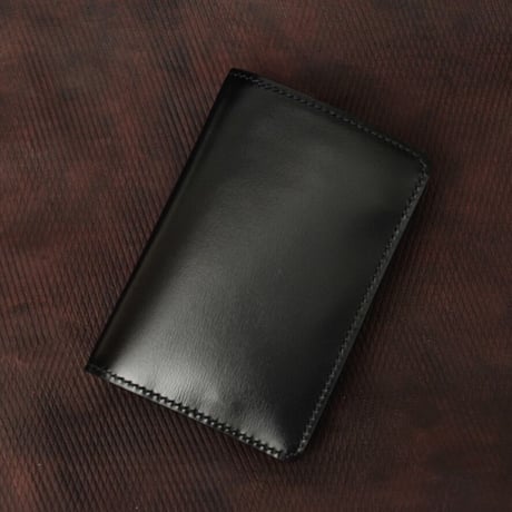 VIVACE 折り財布／ボックスカーフ黒