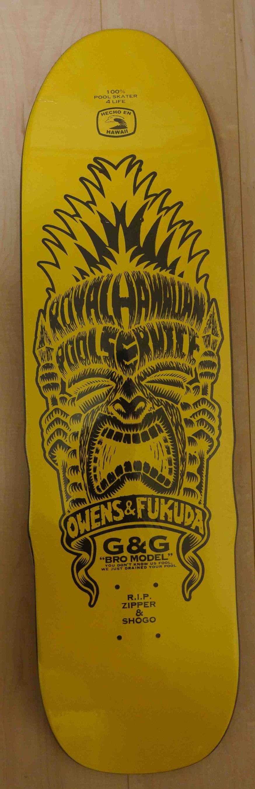  Hawaiian Pool Service スケートボードデッキ royal hawaiian pool service ”BLUE TIKI CRUE ”