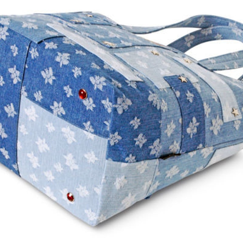 ✨新品✨ Think Bee！ デニムパッチワーク トートバッグ ナンバー8 ✨新品✨ Think Bee！ デニムパッチワーク トートバッグ