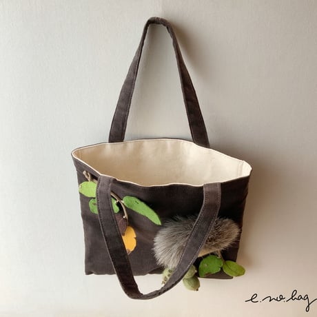 -----受注制作------ Squirrel  ( リス ノ バッグ× Pop-Up Appliqué ）