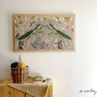 -----受注制作------『 カマキリの大きな絵・パンチニードル』
