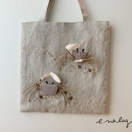-----受注制作------ Crab  ( カニ ノ バッグ × Pop-Up Appliqué ）