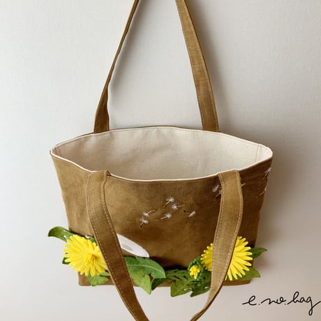 -----受注制作------ Dandelion ( タンポポ ノ バッグ× Pop-Up Appliqué ）