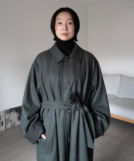 FOX BROTHERS Wool Flannel - Green Mix