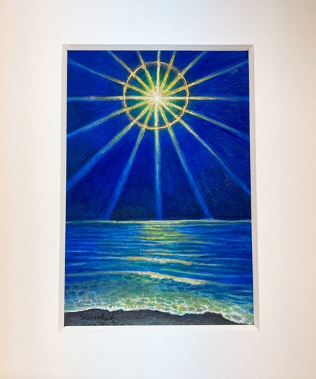 2022深瀬啓介＊原画作品『(p7)Golden Circle Star3』☆深瀬さん待ち受け原画作品☆！