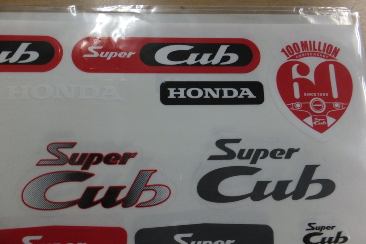 ♪HONDA/ホンダ/スーパーカブ1億台記念/Cubステッカー/カブステッカー☆新品