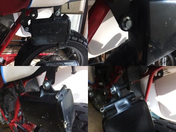 FTR223 純正工具ツールボックス 純正工具、取り付けステー付き FTR223 純正工具ツールボックス 純正工具、取り付けステー付き