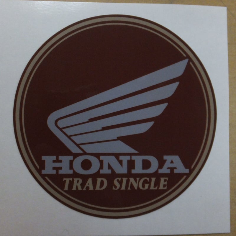 ♪GB250クラブマン/5型V型/赤/タンクデカールのリプロ品/ステッカー