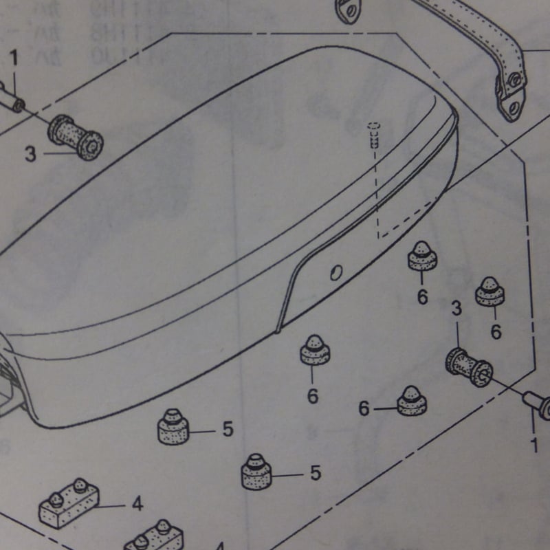 ♪CB223S/MC40/純正シート/シート裏のラバー/ゴム/純正品/新品☆ | laugh-...