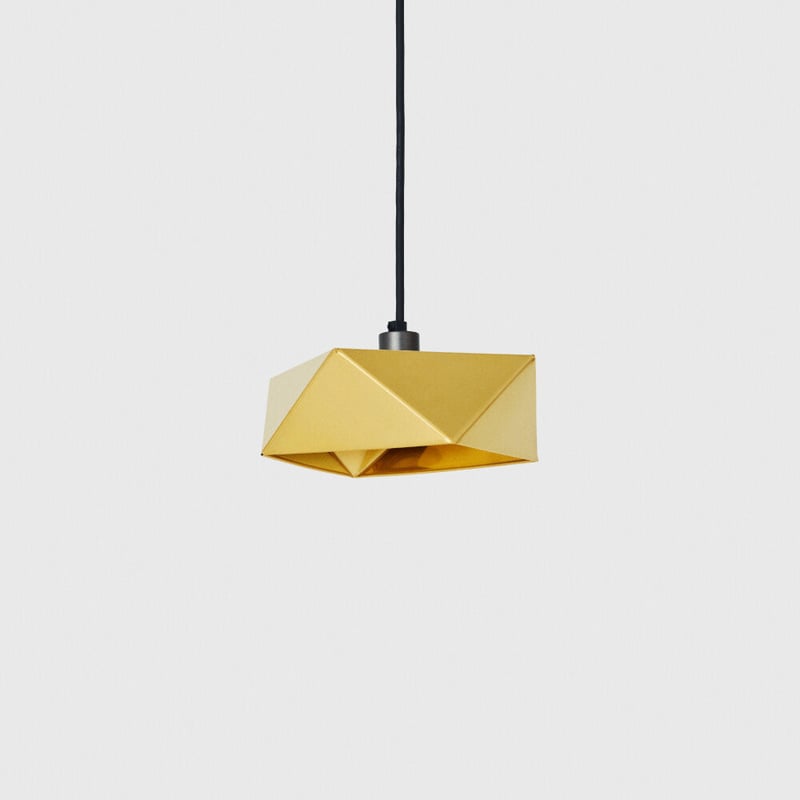 四角形（小）真鍮 【受注生産】 Light shade:Square (small) B