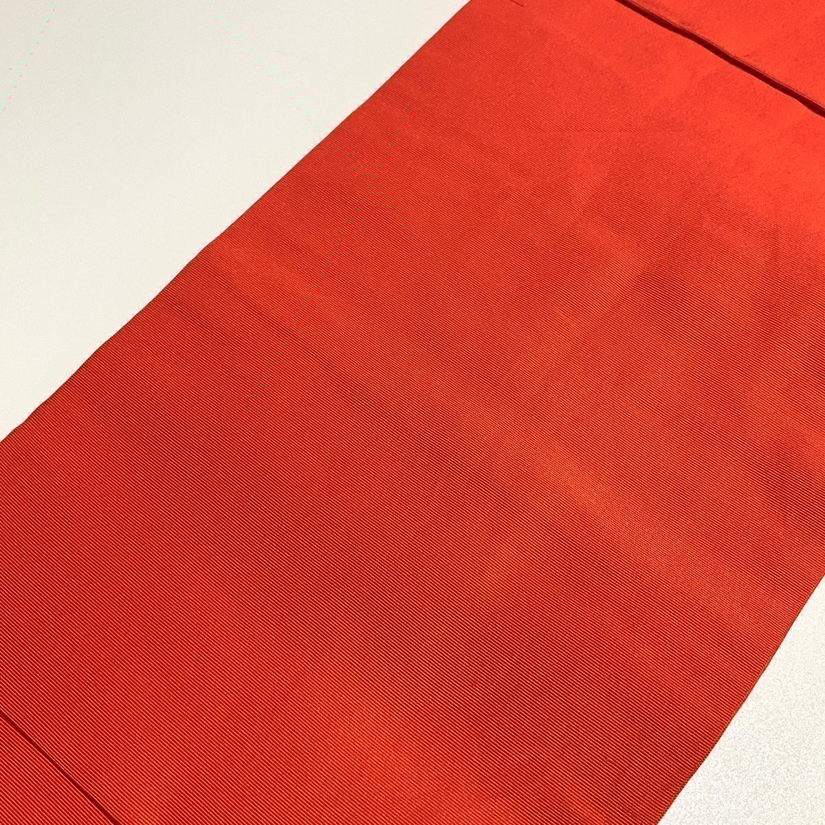 半幅帯 博多 オレンジ 緑の独孤柄 ob308 | リサイクルとオリジナル着物