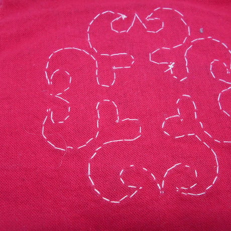 ヤオ族アップリケ　刺繍布 no.2  250x270MM　少数民族　インドシナ　INDOCHINA