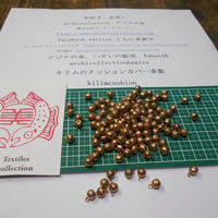 山岳民族　手芸用　鳴らない鈴no.8   8mm 10粒　色金属ビーズ　アーチコレクション　archicollection
