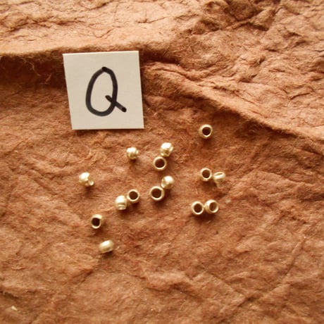 カレン族シルバー銀925NOQ 15個1G W0.25H0.2D0.2CM穴1.5MM　necklaceネックレス　karen hilltribe