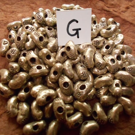 カレン族シルバー銀925NOG 1個1G W0.9H0.6D0.4CM穴2MM　necklaceネックレス　karen hilltribe