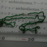 山岳民族　手芸用　no.  3-4mm 30粒　緑色ガラスナガ族ビーズ　アーチコレクション　archicollection  のコピー