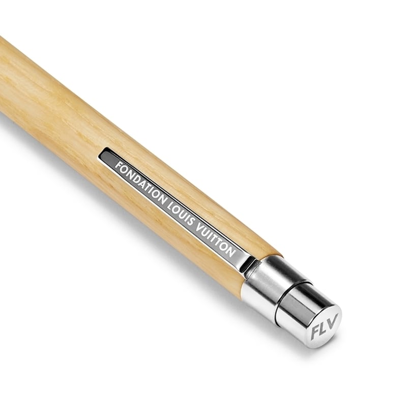 美品【ルイヴィトン財団/美術館】ボールペン/公式グッズ/木製/インク黒