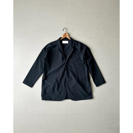 MUYA “Nylon round cardigan tailored collar”