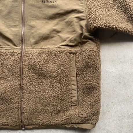 REIMGLA Sheep Boa Fleece Stand Jacket(CoyoteBrown)