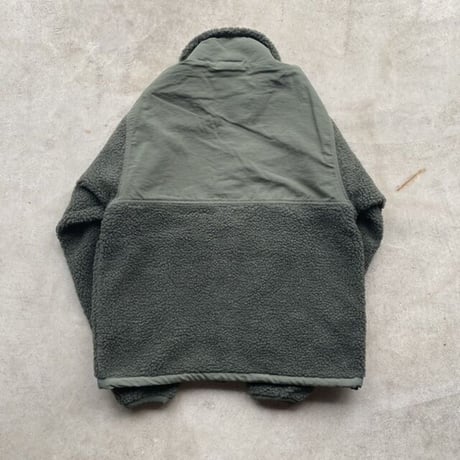 REIMGLA Sheep Boa Fleece Stand Jacket(DeepForestGreen)